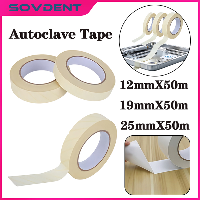 Autoclave Sterilizer Dental - 50m/Rol Tandheelkundige Sterilisatie Indicator Tape Medische