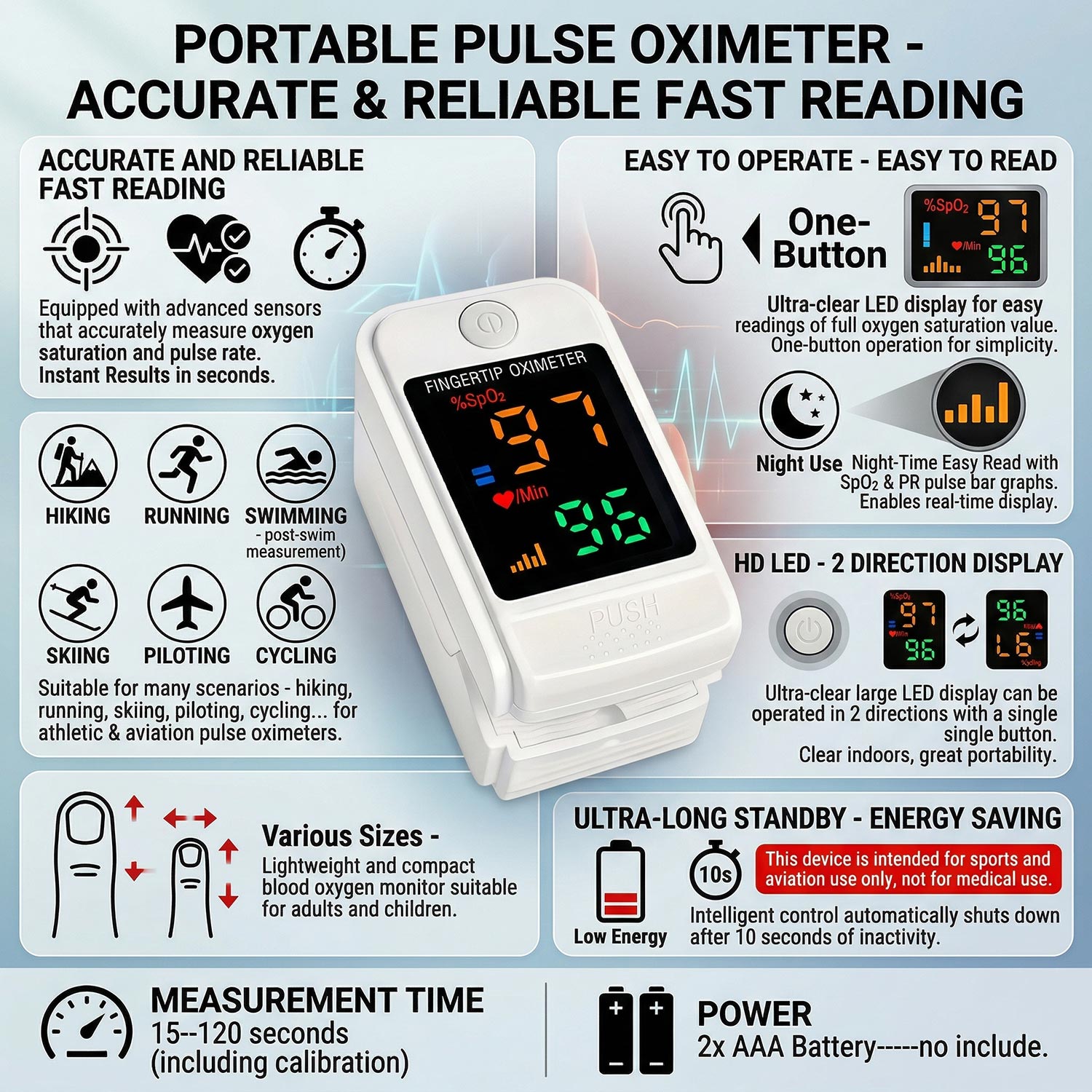 Contactloze thermometer voor h - Pulse Oximeter recensie en prijs